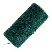Linhasita waxed thread spool for micro macramé 0.5 mm - Emerald (386) x335m