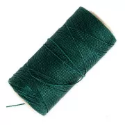 Linhasita waxed thread spool for micro macramé 0.5 mm - Emerald (386) x335m