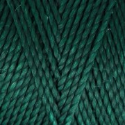 Linhasita waxed thread spool for micro macramé 0.5 mm - Emerald (386) x335m