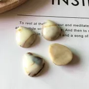 Pear-shaped resin cabochon 18x20 mm to stick - Jaspe Imitation x1