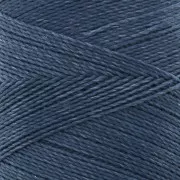 Linhasita wax thread bobbin for micro macramé 0.5 mm Bleu Jean foncé (275) x335m