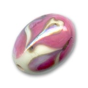 Olive 14x10mm Cream Fuschia|raw }}