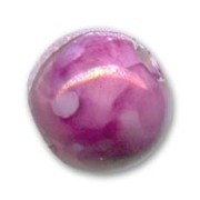 Ceramics bead 12mm Marbled Crimson|raw }}