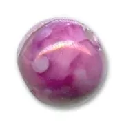 Ceramics bead 12mm Marbled Crimson