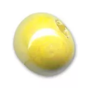 Ceramics bead 15mm Iridescent Yellow