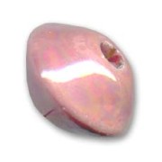Ceramics bicone 18mm Iridescent Pink|raw }}