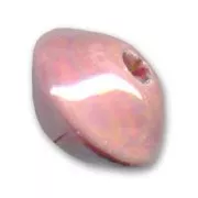 Ceramics bicone 18mm Iridescent Pink
