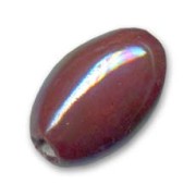 Ceramics olive 18x13mm Iridescent Petrol|raw }}