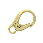 Clasp - lobster 13 mm with open jumpring - Gold Tone x1|raw }}