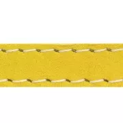 Leather with topstitching