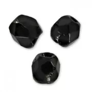 Fire Polished faceted round beads 2.5mm Jet  x50