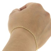 Rombo mirror chain 3.1 mm - 3 micron gold plated x50 cm