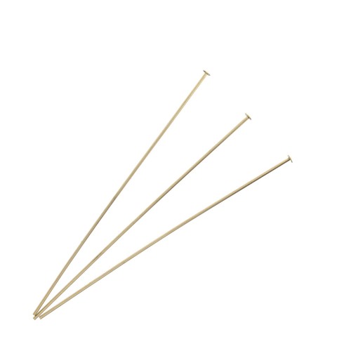 Gold-Filled Head Pins 63x1.9x0.65 mm x10