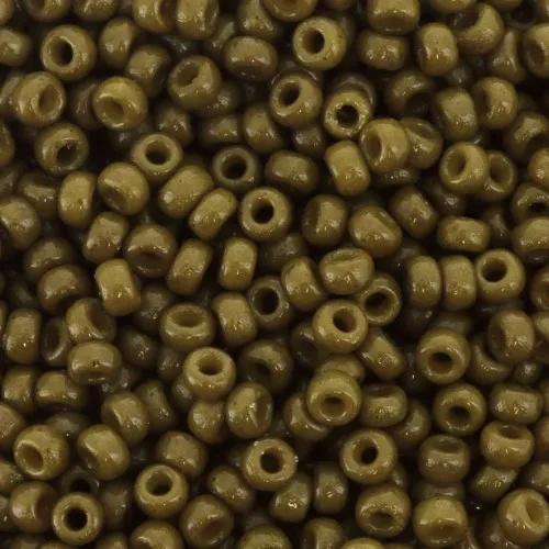 Miyuki Seed beads 11/0 4491 - Duracoat Opaque Spanish Olive x8g