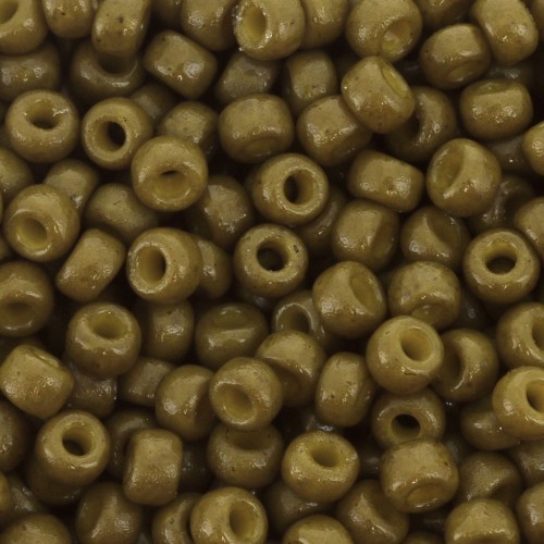 Miyuki Seed beads 8/0 4491 - Duracoat Opaque Spanish Olive x8g