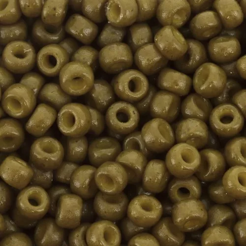 Miyuki Seed beads 8/0 4491 - Duracoat Opaque Spanish Olive x8g