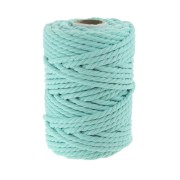 Cotton cord for macrame 5 mm Mint x50m