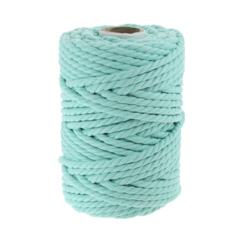 Cotton cord for macrame 5 mm Mint x50m