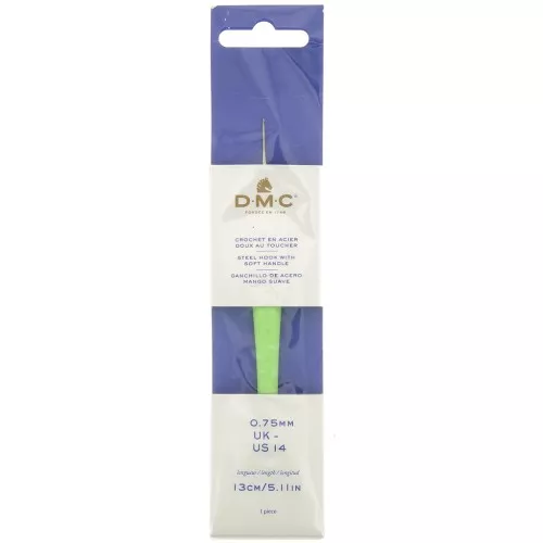 DMC soft handled hook in acier - 0.75 mm - Green x1