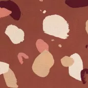 Viscose Fabric - Atelier Brunette - Granito Chestnut x10cm