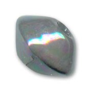 Ceramics bicone 18mm Iridescent Grey