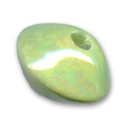 Ceramics bicone 18mm Iridescent Light Green