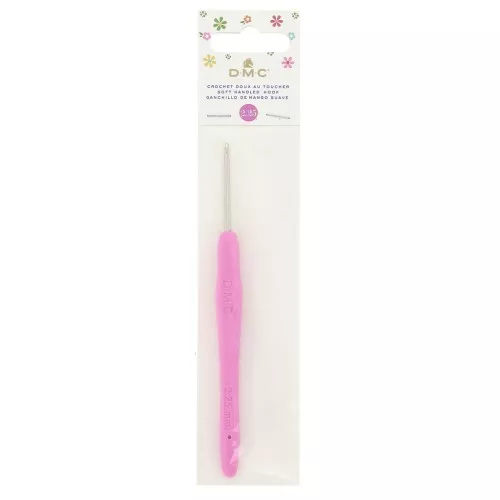 DMC soft handled hook in acier - 2.25 mm - Fuchsia x1