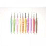 DMC soft handled hook in acier - 2.25 mm - Fuchsia x1