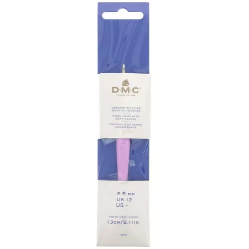 DMC soft handled hook in acier - 2.5 mm - Purple x1