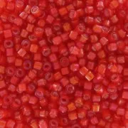 Miyuki Delica 11/0 DB1780 - Flame Red AB Lined White