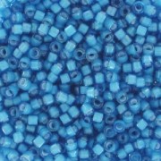 Miyuki Delica 11/0 DB1783 - Capri Blue AB Lined White|raw }}
