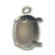 Pendant setting PureCrystal 4120 14x10 mm Bronze-colored