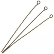 Eye pins 51x0.70 mm - Bronze Tone x 25