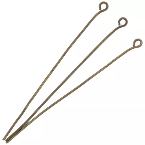 Eye pins 51x0.70 mm - Bronze Tone x 25