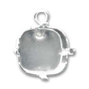 Pendant setting PureCrystal 4470 12 mm Silver-colored|raw }}