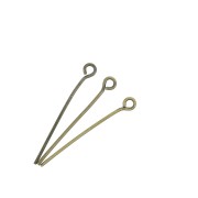 Eye pins 25x0.70 mm - Bronze Tone x 25