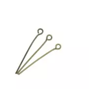 Eye pins 25x0.70 mm - Bronze Tone x 25