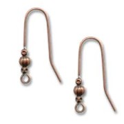 Hippy Earwires Old copper-tone x2|raw }}