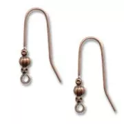 Hippy Earwires Old copper-tone x2