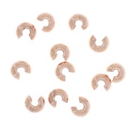 Crimp covers 3 mm - Rose Gold Tone x50|raw }}