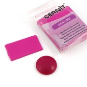 Cernit Polymer clay with ceramic finish - Opaline 250 gr Magenta 460 x1
