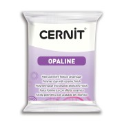 Cernit Polymer clay with ceramic finish - Opaline 56 gr White 010 x1