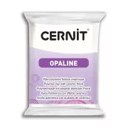 Cernit Polymer clay with ceramic finish - Opaline 56 gr White 010 x1