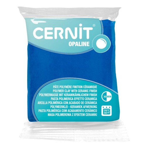 Cernit Polymer clay with ceramic finish - Opaline 56 gr Primary Blue 261 x1