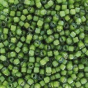 Miyuki Delica 11/0 DB1786 - Light Green AB Lined White