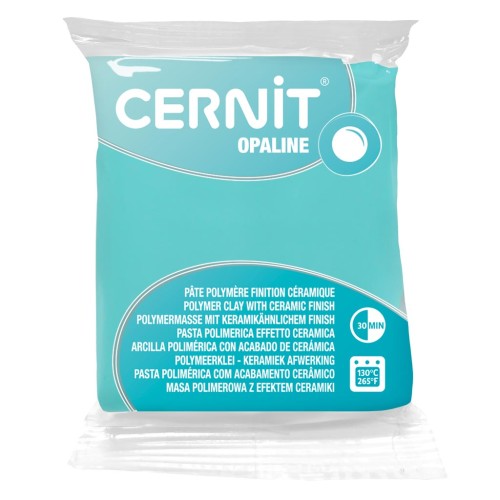 Cernit Polymer clay with ceramic finish - Opaline 56 gr Mint 640 x1