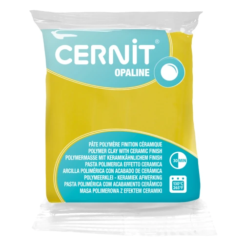 Cernit Polymer clay with ceramic finish - Opaline 56 gr Primary Yellow 717 x1