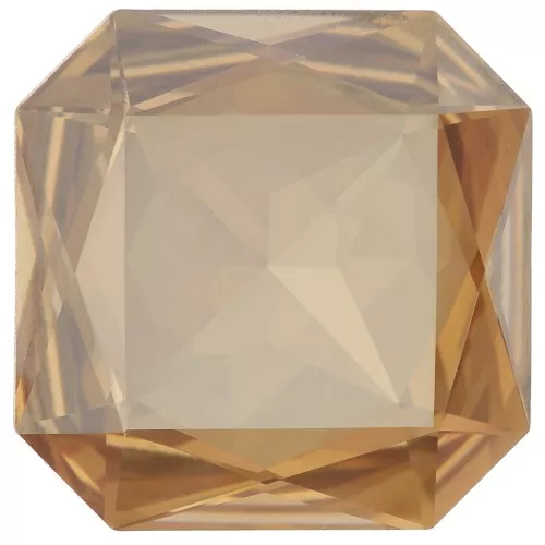 PureCrystal 4675 Fancy Stone square-shaped 23mm Crystal Golden Sha
