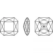 PureCrystal 4675 Fancy Stone square-shaped 23mm Crystal Golden Sha