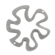 Design hollow spacer 36mm Old silver tone x1|raw }}